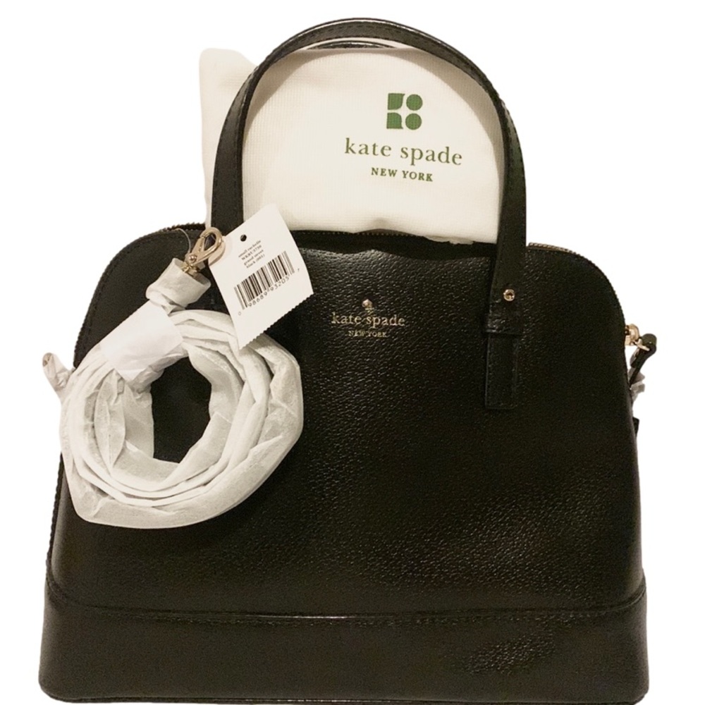 💐 KATE SPADE 💐 SMALL RACHELLE BLACK GRAND STREET SATCHEL CROSSBODY MSRP …